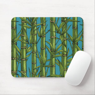 Bamboo forest in green mouse pad