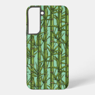 Bamboo forest in green samsung galaxy case