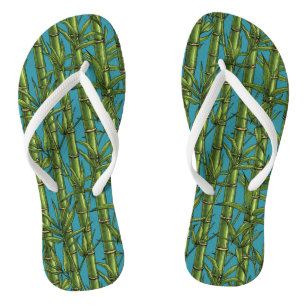 Bamboo forest in green thongs