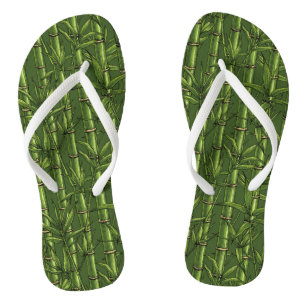 Bamboo forest in green thongs