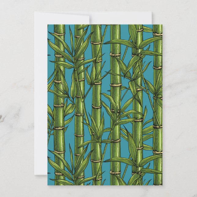 Bamboo forest on blue (Front)