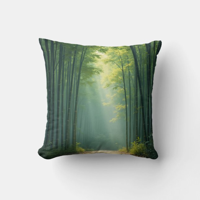 bamboo forest pillow (Front)