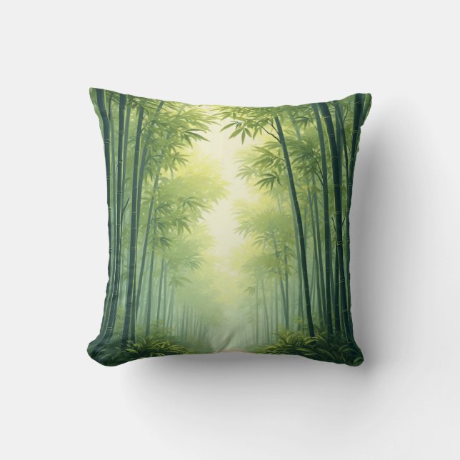 bamboo forest pillow (Front)