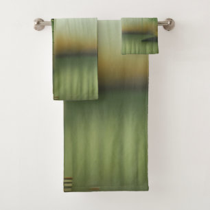 Bamboo Forest Traditional Chinese Painting Bath Towel Set