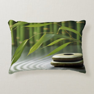 Bamboo Forest Tranquil Peaceful Nature  Decorative Cushion