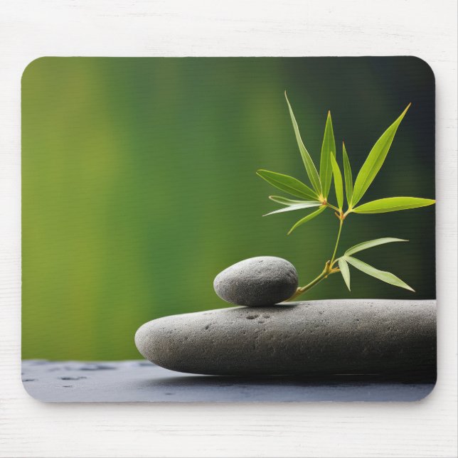 Bamboo Forest Tranquil Peaceful Nature  Mouse Pad (Front)
