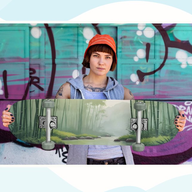 Bamboo Forest with River Skateboard (Creator Uploaded)