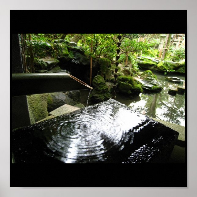 Bamboo Fountain, Images from Japan Poster (Front)