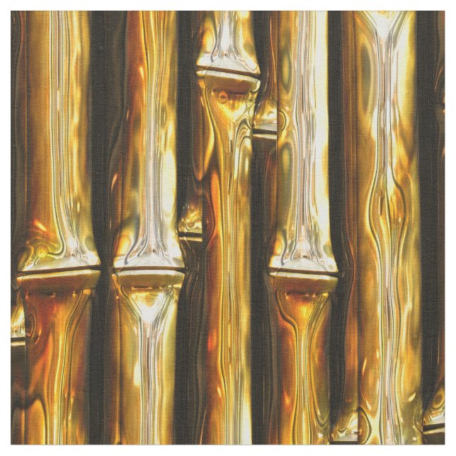 Bamboo Gold 2A Custom Fabric (Close Up)