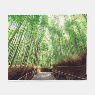 Bamboo Grove   Arashiyama, Kyoto, Japan Fleece Blanket