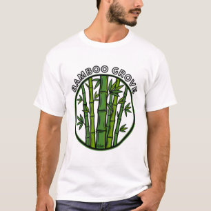 Bamboo Grove Botanical Green Art T-Shirt
