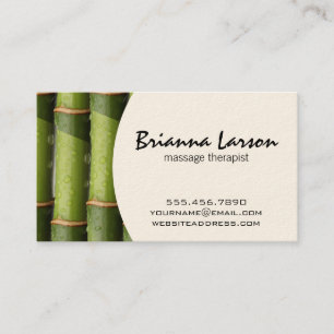 Bamboo II (cream) Business Card