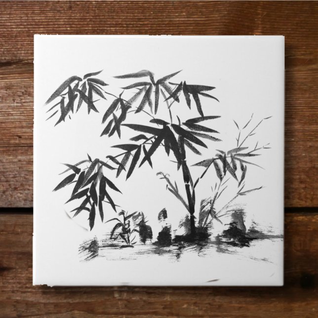 Bamboo in Water Ceramic Tile (Creator Uploaded)