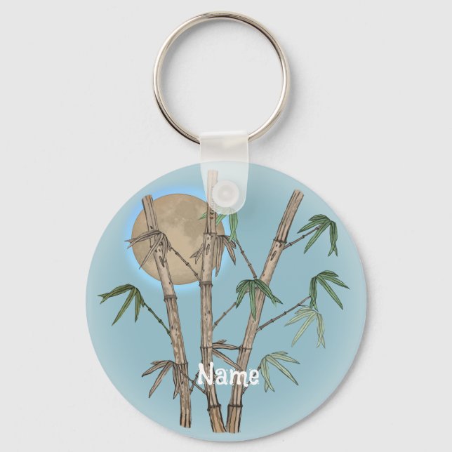 Bamboo  key ring (Front)