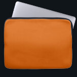 Bamboo Laptop Sleeve<br><div class="desc">Deep,  rusty orange solid colour.</div>