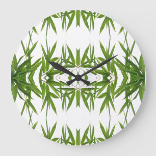 Bamboo leaf image for Acrylic Wall Clock