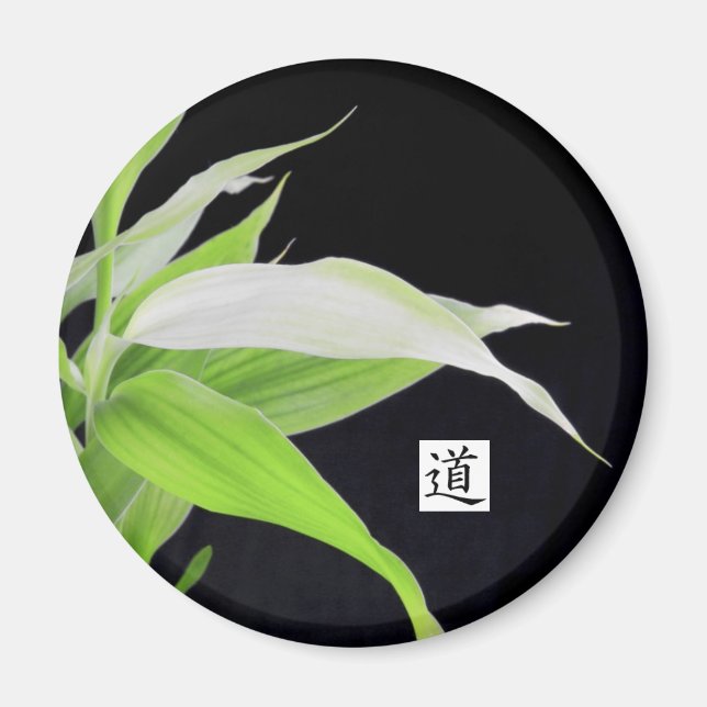 Bamboo Leaves Good Luck Good Fortune Magnet (Front)