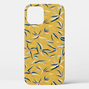 Bamboo Leaves: Tossed Vintage Pattern iPhone 12 Case