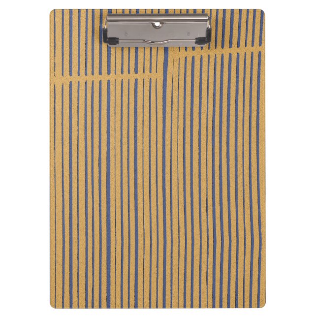 Bamboo Look Striped Clipboard (Front)