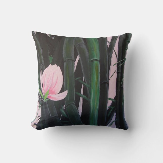 Bamboo magnolias - pillow (Front)