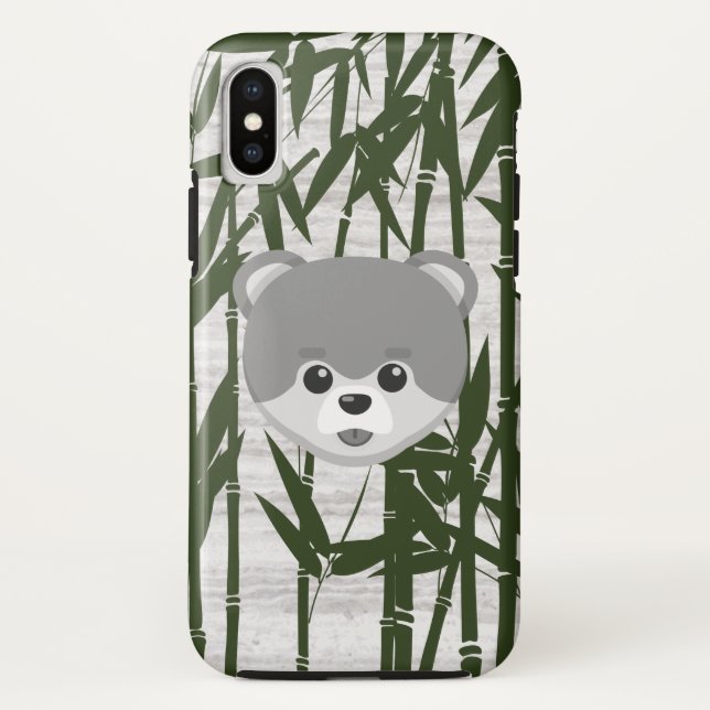 Bamboo Marble Cute Animal Case-Mate iPhone Case (Back)