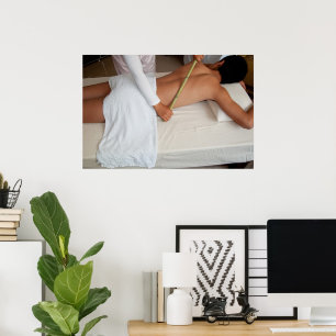 Bamboo Massage On The Ribs Poster