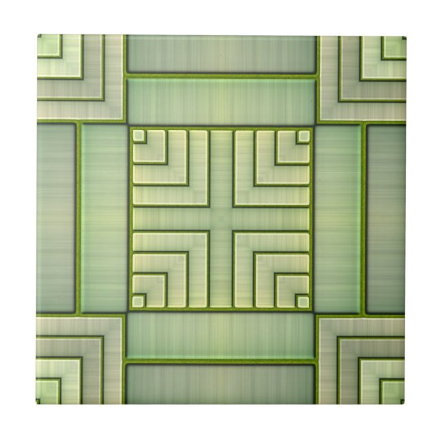 Bamboo Mat Ceramic Tile (Front)