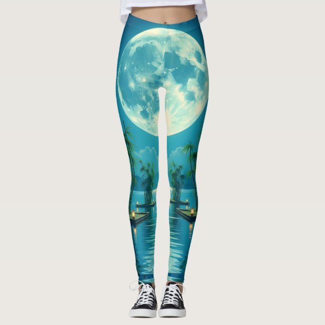 Bamboo Moonlit Drift  Leggings (Front)