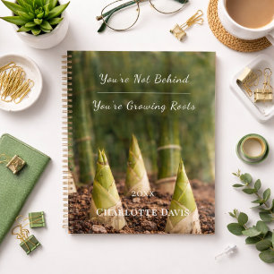 Bamboo motivational journal for business woman planner