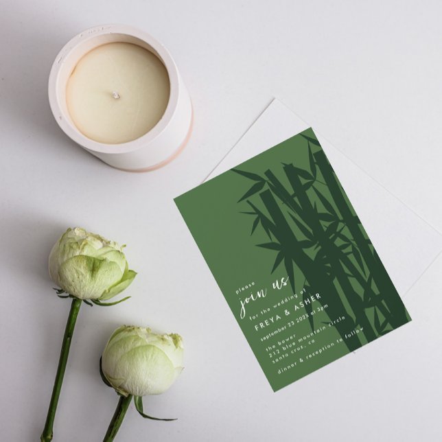 Bamboo Oasis | Join Us Wedding Invitation (Creator Uploaded)