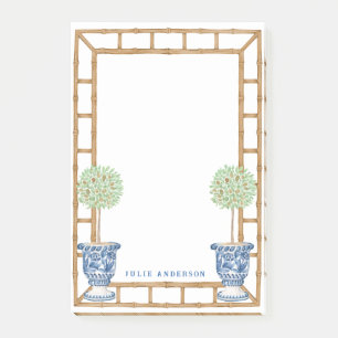 Bamboo & Olive Topiary Chinoiserie Post-it Notes