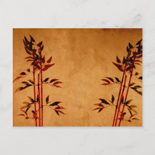 Bamboo on Parchment Postcard