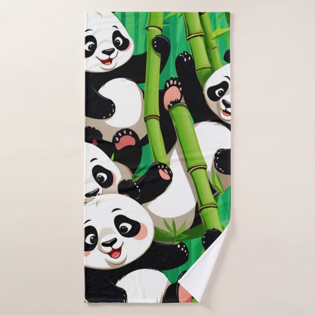 Bamboo Panda Bath Towel (Bath Towel)