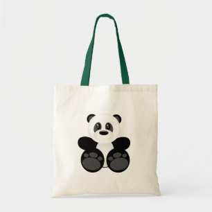 Bamboo Panda Bear Tote Bag