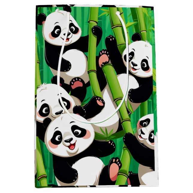 Bamboo Panda Medium Gift Bag (Front)