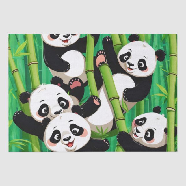 Bamboo Panda Tissue Paper (Front)