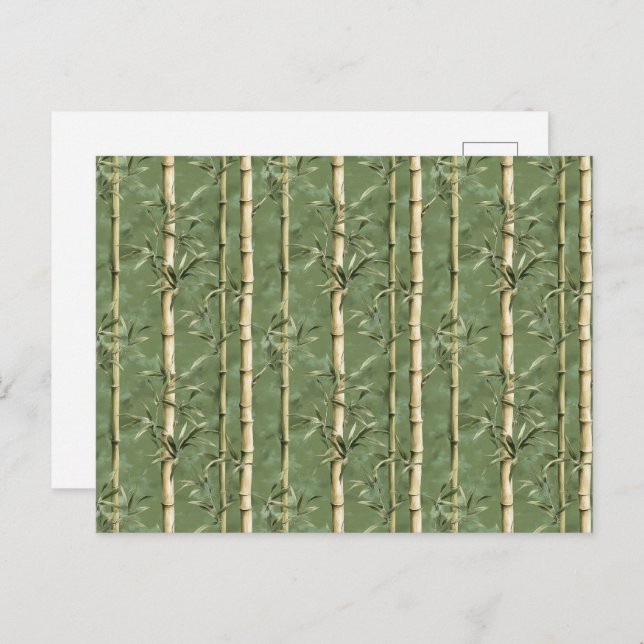 Bamboo Pattern Postcard (Front/Back)