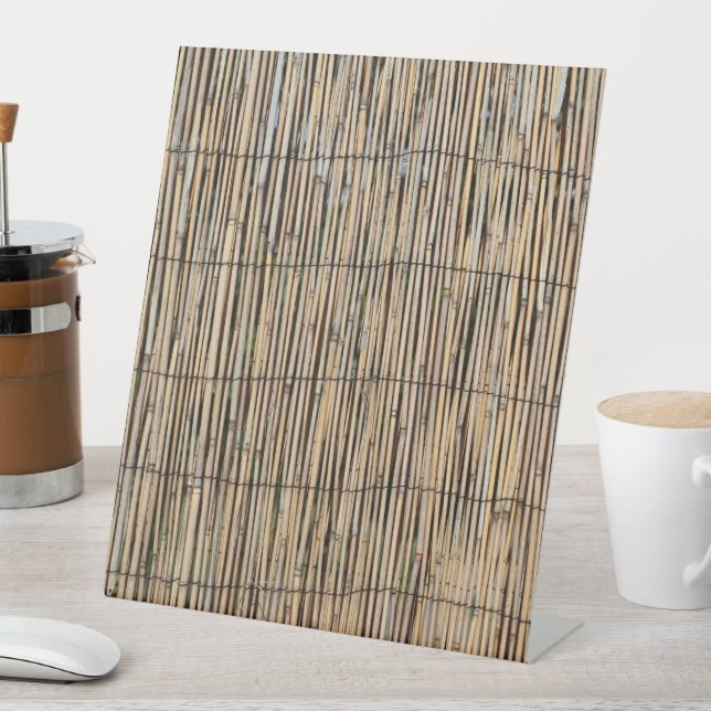 Bamboo Pedestal Sign (In SItu)