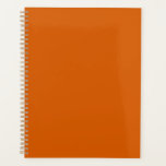 Bamboo Planner<br><div class="desc">Deep,  rusty orange solid colour.</div>