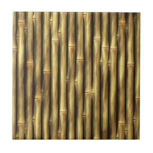 Bamboo Poles Patterned Tile