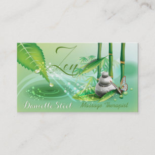 Bamboo Pond Zen Therapist Business Card