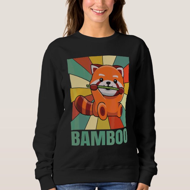 Bamboo Quote For A Red Panda Expert Sweatshirt (Front)