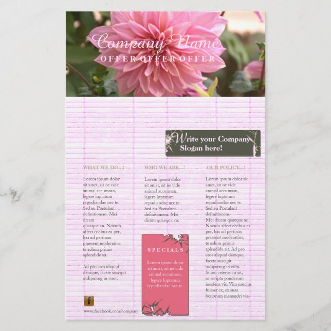 Bamboo Rose - Flyer (Front)