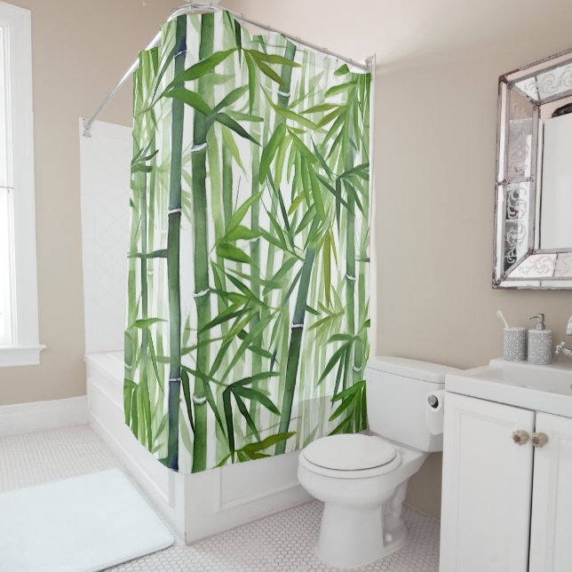 Bamboo Shower Curtain (In Situ)