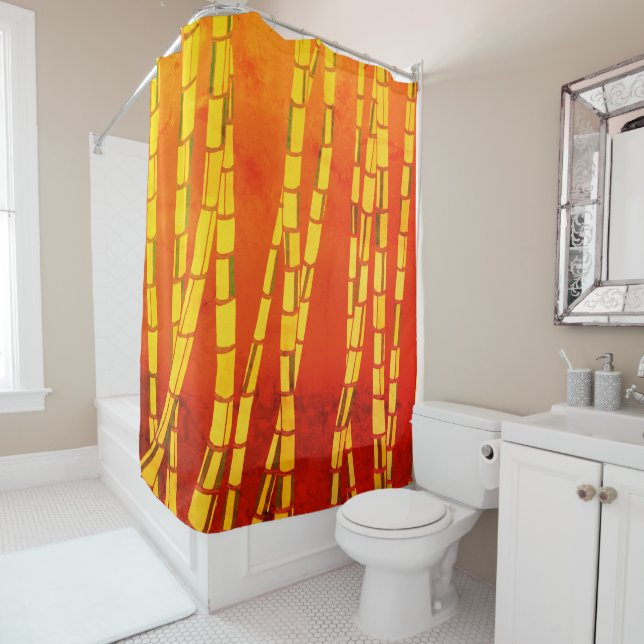 Bamboo Shower Curtain (In Situ)