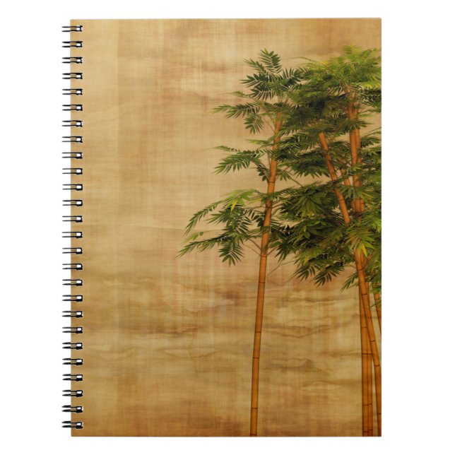 Bamboo stationery wallpaper notebook (Front)