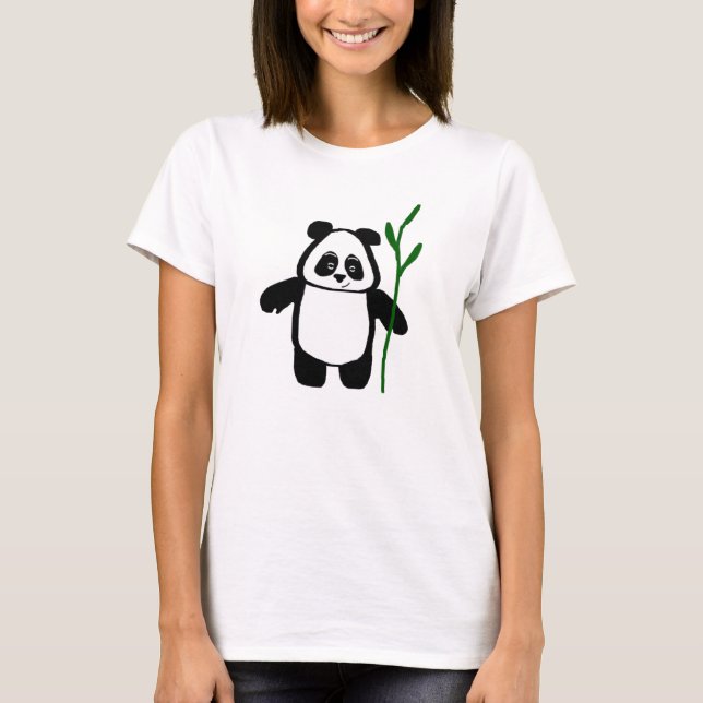 Bamboo the Panda Ladies Tshirt (Front)
