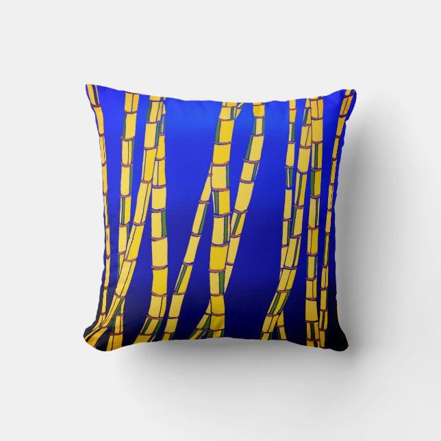 Bamboo Throw Pillow (Front)