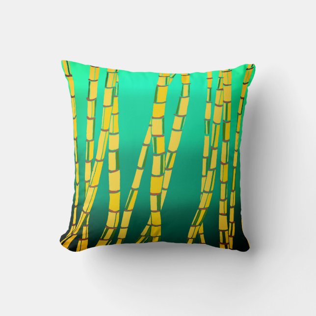 Bamboo Throw Pillow (Front)