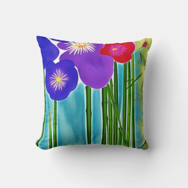 Bamboo Throw Pillow (Front)